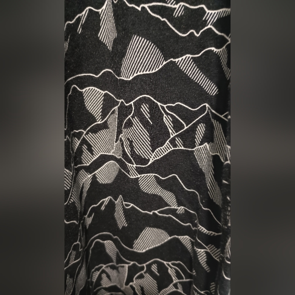 Black and White Patterned Joggers - Picture 2 of 5
